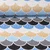 Jacquard Jersey "Shingles" Blau