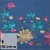 Jeans B-Trendy Bordüre Stickerei Blumen Blau