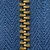 Jeans-Reißverschluss Metall Messing 14cm Marine D040