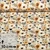 Jersey Digitaldruck Blüten Kleine Leoherzen Beige
