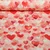 Jersey Digitaldruck Herzen Rot