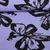 Kleider und Blusenstoff - Stretch Große Blumen Lavendel