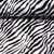 Kunstfell Zebra Weiß Schwarz