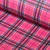 Kunstleder Tartan pink 