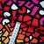 Performance Jersey "Mosaic" Schwarz Rot