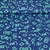 Popeline Geometrics Blau