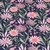 Popeline Sommerblumen Navy