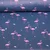 Regenjackenstoff Aqua Protect Flamingos Blau