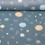 Regenjackenstoff Aqua Protect Weltraum Indigoblau
