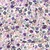 Rippjersey Digitaldruck Blumen Ecru Lila