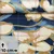 Romanit Jersey Große Blumen Blau Beige