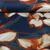 Romanit Jersey Große Blumen Navy Ziegelrot
