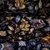 Samt Jersey Paisley Schwarz Braun