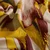 Satin Blumen Abstrakt Rot Gelb