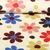 Sommersweat French Terry Blumen Ecru Multicolor