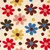 Sommersweat French Terry Blumen Ecru Multicolor