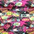 Sommersweat French Terry Comic Mädchen Multicolor