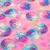 Sommersweat French Terry Discokugeln Pink