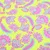 Sommersweat French Terry Paisley Blumen Lime