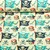 Sommersweat French Terry Piratenflaggen Beige