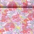 Sommersweat French Terry Retro Blumen Rosa