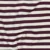 Sommersweat French Terry Streifen Ecru Aubergine Garngefärbt