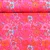 Sommersweat French Terry Vintage Blumen Fuchsia