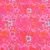 Sommersweat French Terry Vintage Blumen Fuchsia