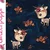 Sommersweat Glitzerpüppi French Terry Digitaldruck Hirsch Navy