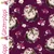 Sommersweat Glitzerpüppi French Terry Digitaldruck Igel Weinrot