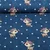Sommersweat Glitzerpüppi French Terry Digitaldruck Kleiner Hirsch Blau