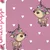 Sommersweat Glitzerpüppi French Terry Digitaldruck Kleiner Hirsch Rosa