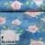 Sommersweat Glitzerpüppi French Terry Digitaldruck Rosen Blau