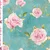 Sommersweat Glitzerpüppi French Terry Digitaldruck Rosen Türkis