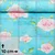 Sommersweat Glitzerpüppi French Terry Digitaldruck Rosen Türkis