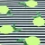 Sommersweat Streifen Neon Zitronen