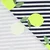 Sommersweat Streifen Neon Zitronen