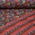Steppstoff Doubleface Digital Blumen Braun 