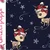 Sweat Glitzerpüppi Digitaldruck Xmas Rentier Navy Angeraut