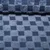Sweat Heavy Boucle-Plüsch-Mix Karo Jeansblau