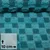 Sweat Heavy Boucle-Plüsch-Mix Karo Petrol
