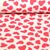 Sweat Herzen Ecru Rot Melange