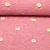 Teddyfleece Bestickt Blümchen Rosa