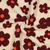 Teddyfleece - Blumen Beige Weinrot