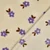Teddyfleece Jacquard Blumen Ecru