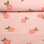 Teddyfleece Jacquard Blumen Hellrosa