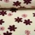 Teddyfleece Jacquard Blumenblüten Ecru