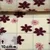 Teddyfleece Jacquard Blumenblüten Ecru