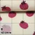 Teddyfleece Jacquard Erdbeeren Beige