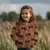 Teddyfleece Jacquard Kirschen Braun